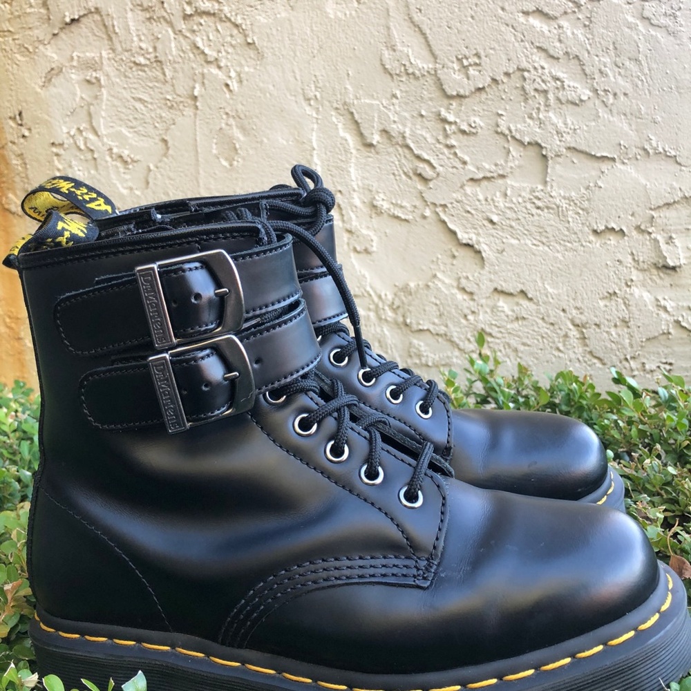 Doc martens with buckles